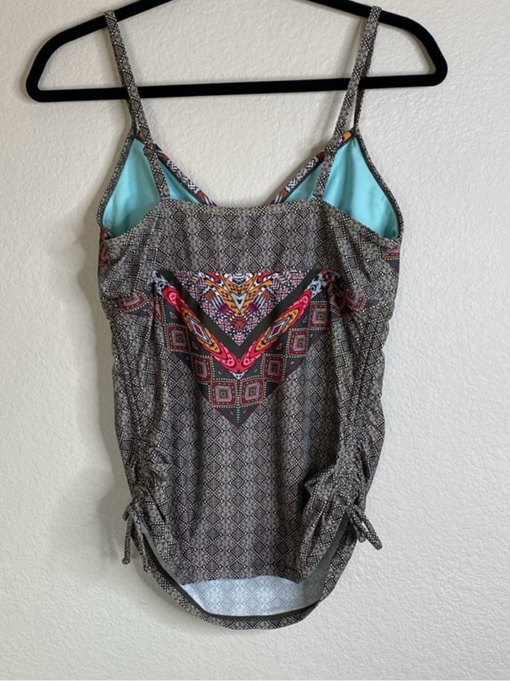 Prana bathing swimsuit tankini leggings women’s large green - Picture 4 of 8